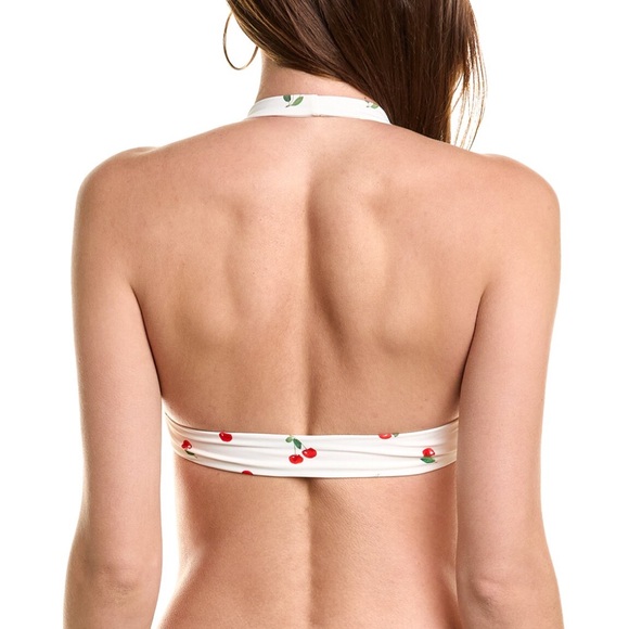 WeWoreWhat Cherry Barbell Halter Top - Picture 2 of 2